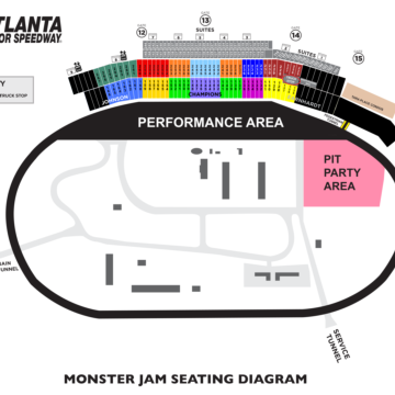 2025 Monster Jam Seating Chart