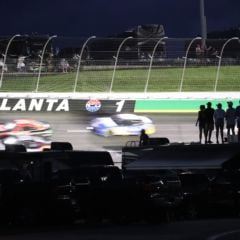 Night race camping in the infield.